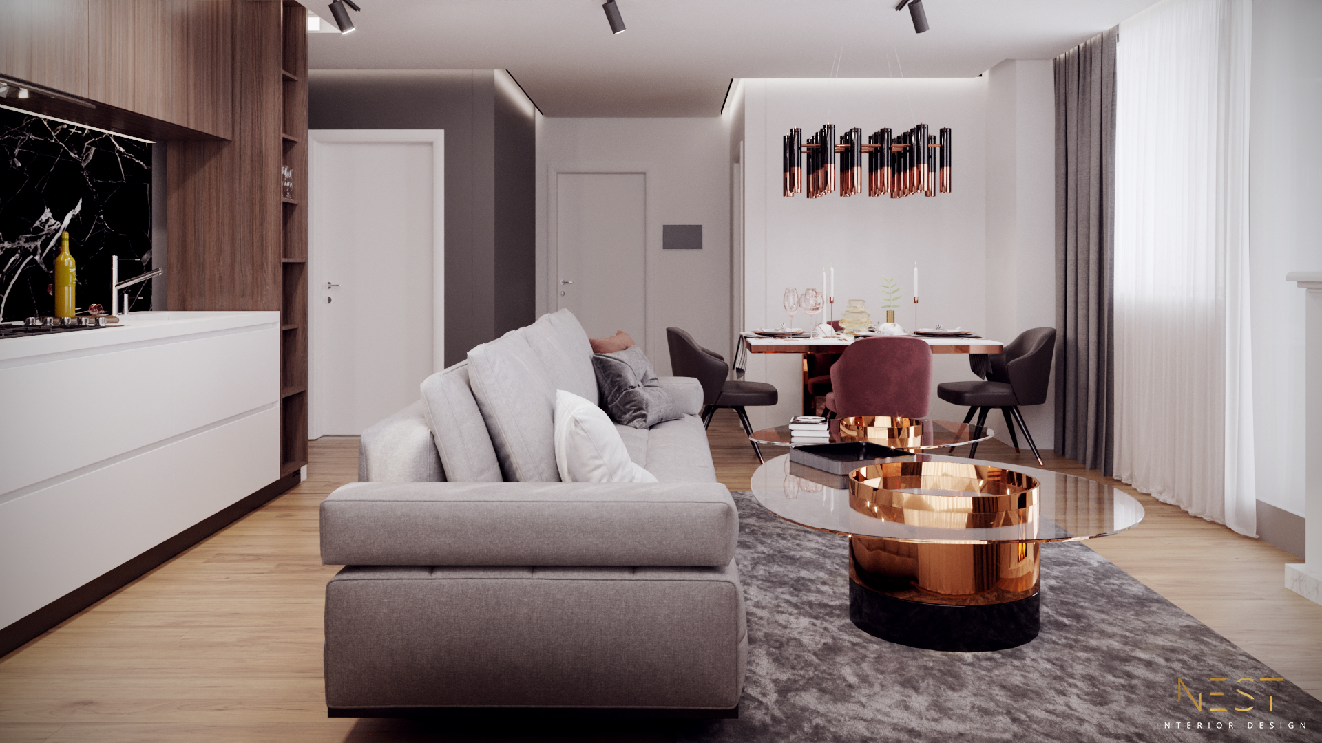 Imagine reprezentativa apartament Model 3C1